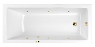 Гидромассажная ванна Whitecross Wave 0101.170075.100.SOFT.GL 170x75см Soft золото